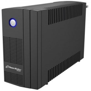 PowerWalker UPS: Basic VI 850 SB FR, Line-Interactive, 850VA / 480W, 162-290 VAC - Zwart