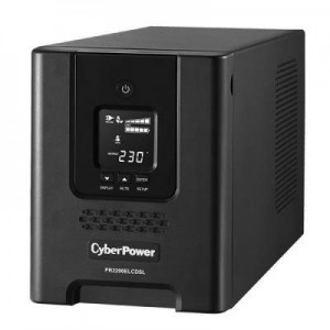 CyberPower UPS: Line-Interactive, 2200VA, 1980W, AVR, USB, Serial, LCD - Zwart