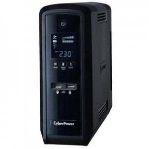 CyberPower UPS: CP1300EPFCLCD, 780W, 1300VA, AVR, 4ms, USB, Serial, RJ-11/RJ-45, 6 x Schuko, 8h, LCD, 10kg, Black - .....