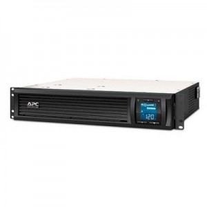 APC UPS: Smart-UPS C 1000VA - 600 W, 2U, LCD, 230V, 50/60 Hz, USB, 459 J + WBEXTWAR3YR-SP-02 - Zwart, Roestvrijstaal