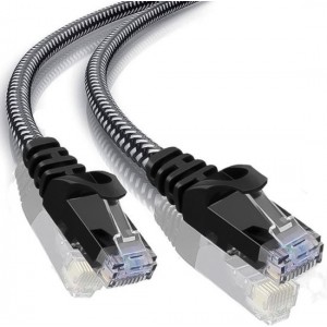 F/UTP kabel | Netwerk kabel | CAT 6 | Afgeschermd | Gevlochten mantel | CU kern | 1.5 meter | Allteq