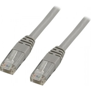 DELTACO TP-65 Cat6 U/UTP Netwerkkabel LSZH - Grijs - 5 meter