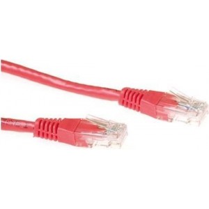 ACT IM8500 - Cat 6 UTP-kabel - RJ45 - 0.5 m - Rood