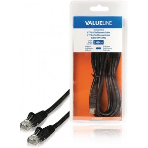 Valueline 3m CAT5e RJ-45 m/m netwerkkabel U/UTP (UTP) Zwart