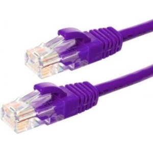 UTP CAT5e 50m paars - 100% koper