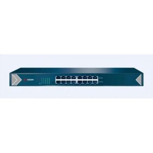 Hikvision Digital Technology DS-3E0516-E netwerk-switch Unmanaged L2 Gigabit Ethernet (10/100/1000) Zwart, Blauw 1U