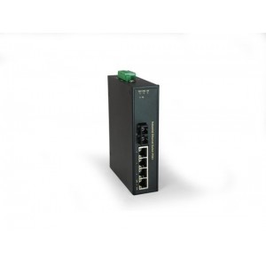 LevelOne IFP-0502 Unmanaged Fast Ethernet (10/100) Zwart Power over Ethernet (PoE)