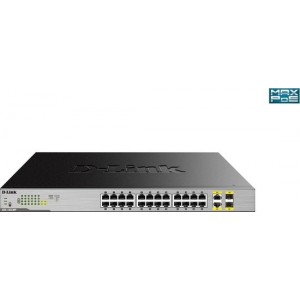 D-Link DGS-1026MP netwerk-switch Unmanaged Gigabit Ethernet (10/100/1000) Zwart, Grijs Power over Ethernet (PoE)