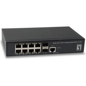 LevelOne GEL-1061 Managed L2 Gigabit Ethernet (10/100/1000) Zwart 19U