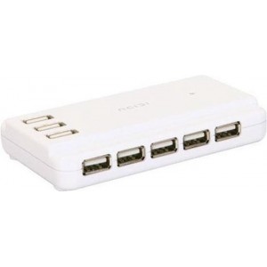 ICIDU AI-707923 USB 2.0 HUB - 13-poorts - Wit