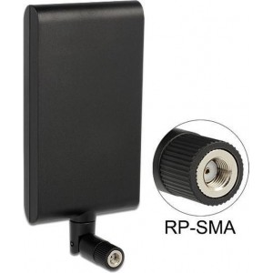 WL-Antenne Delock RP-SMA 7,5-10dBi Kippgelenk meerwegklep