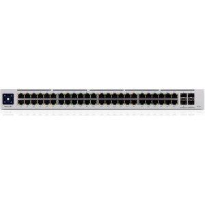 Ubiquiti Networks UniFi Pro 48-Port PoE Managed L2/L3 Gigabit Ethernet (10/100/1000) Zilver 1U Power over Ethernet (PoE)