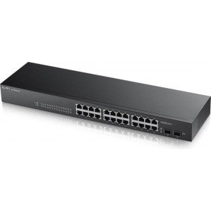 Zyxel GS1900-24 - 24-Poorten Gigabit Smart Managed Rackmount Switch - Fanless Design GS1900-24