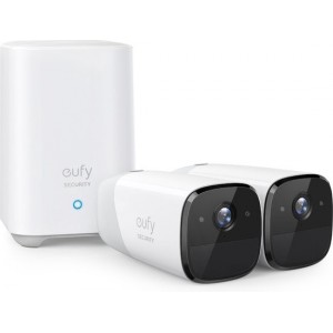 Eufycam 2 - 2 beveiligingscamera's / IP-camera's + basisstation - 365 dagen batterij - Voor binnen & buiten