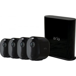 Arlo Pro 3 Draadloze IP-Camera's - Basisstation + 4 beveiligingscamera's - Zwart