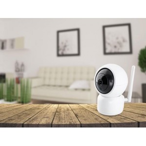 Caliber HWC102PT - Smart wifi camera - Pan/Tilt - Bewegingssensor - Wit