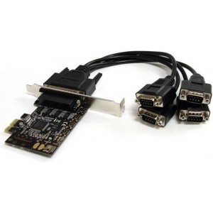 StarTech.com 4-poort RS232 PCI Express Seriële Kaart met Breakout-kabel