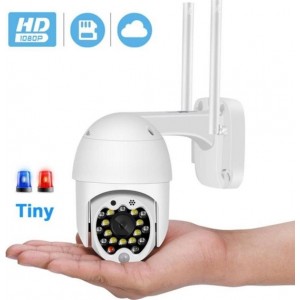 1080P 320°/90° PTZ WiFi Draadloze IP Camera Auto Tracking 4X Zoom 2MP Cloud-SD-kaart Bewegingsdetectie Audio CCTV Camera