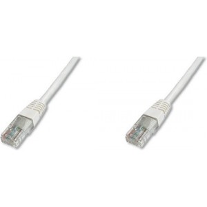 Digitus Patch Cable, UTP, CAT6, PVC, 2M, white netwerkkabel Wit