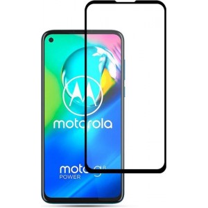 Motorola Moto G8 Power - Full-Cover Tempered Glass - Zwart
