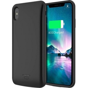 DrPhone iPhone XS Max Powerbank – Externe Batterij- 5000 mAh - Beschermhoes met ingebouwde magneetfunctie – Zwart