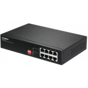 Edimax ES-1008PH V2 Long range 8-port Fast-Ethernet Switch [8x 10/100Mbps/ 4x POE+, QoS, VLAN, DIP]