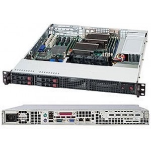 Supermicro CSE-111LT-330CB 1U Zwart, Zilver server barebone