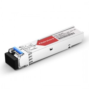 Brocade E1MG-BXU Compatible 1000BASE-BX-U BiDi SFP 1310nm-TX/1490nm-RX 10km DOM Transceiver Module