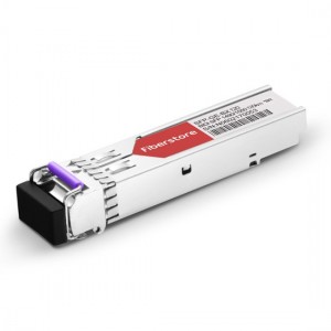 Brocade E1MG-1G-BXU-120 Compatible 1000BASE-BX BiDi SFP 1490nm-TX/1550nm-RX 120km DOM Transceiver Module