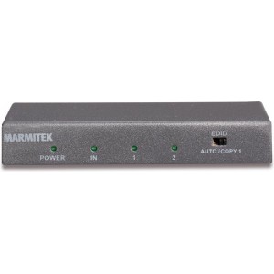 Marmitek SPLIT 612 UHD 2.0 HDMI splitter | 1 in / 2 uit | 3D | 4K60 (4:4:4) | HDCP 2.2 | metalen behuizing