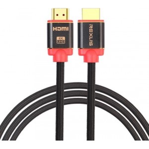 HDMI kabel 1.8 meter 4K - HDMI naar HDMI - 2.0 versie - High Speed 2160P - HDMI Male naar HDMI Male - Aluminium red line