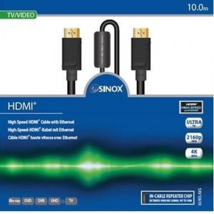 Sinox actieve HDMI kabel - versie 2.0b (4K 60Hz HDR) - 10 meter