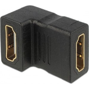 DeLOCK HDMI-14C (65075), HDMI (v) - HDMI (v) koppelstuk - 90° haaks naar beneden - versie 1.3 (Full HD 1080p)