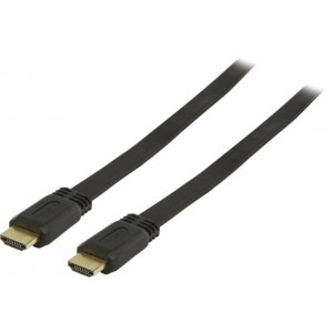 Nedis Platte HDMI kabel - versie 1.4 (4K 30Hz) / zwart - 10 meter