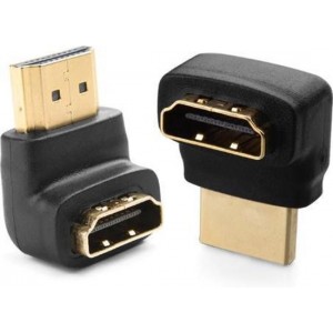 WiseGoods - HDMI Converter - HDMI Male Naar Female Adapter - HDMI Kabel Omvormer - 90 Graden - Haaks