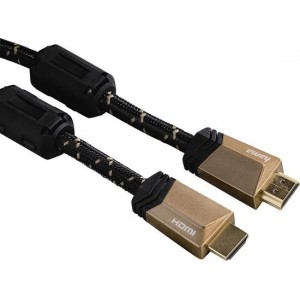 Hama high speed HDMI kabel ethernet gold metal 5m 5 ster