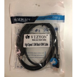 Vizyon HDMI kabel ultra HD - 1.5m Zwart