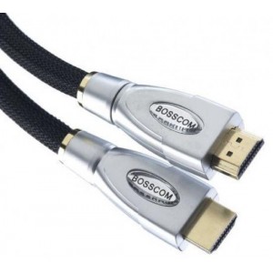 Bosscom HDMI 1.4  HDMI 1.4 kabel 3m met demontabele stekers halogeenvrij