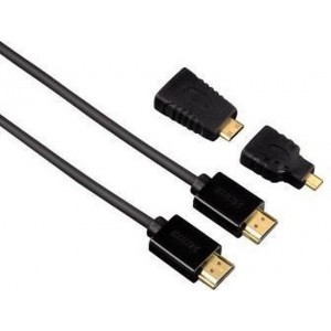 Hama HDMI Kabel 1.5 Mtr + 2 Adapter