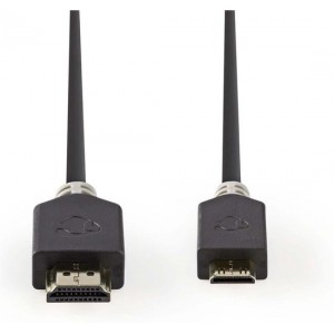 Nedis CVBP34500AT20 High Speed Hdmi-kabel Met Ethernet Hdmi-connector - Hdmi-mini-connector 2,0 M Antraciet