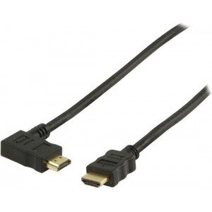 Valueline Vgvp34250b100 High Speed Hdmi Kabel met Ethernet Hdmi Connector - Hdmi Connector Links Gehoekt 10,0 M Zwart