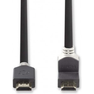 Nedis CVBP34200AT20 High Speed Hdmi-kabel Met Ethernet Hdmi-connector - Hdmi-connector 90° Haaks 2,0 M Antraciet