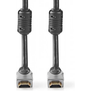 Nedis CVGC34000AT100 High Speed Hdmi™-cable Ethernet Hdmi™-connector - Hdmi™-connector 10.0 M Anthracite