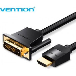 Vention HDMI naar DVI Kabel - DVI naar HDMI (Bi-directioneel) - Full-HD 1080P - 3 Meter