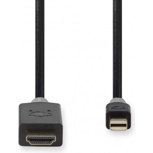 Nedis Mini DisplayPort 1.2 naar HDMI 1.4 kabel (4K 30 Hz) - 2 meter