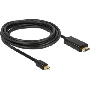 DeLOCK 83698 video kabel adapter 1 m Mini DisplayPort HDMI Zwart