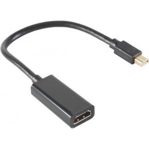 S-Impuls Mini DisplayPort 1.4 naar HDMI 2.0 adapter (4K 60 Hz + HDR) / zwart - 0,15 meter