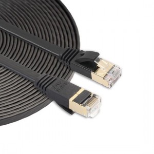 By Qubix internet kabel - 15 meter - zwart - CAT7 ethernet kabel - RJ45 UTP kabel met snelheid 1000mbps