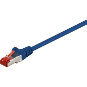 Goobay S/FTP CAT6 Gigabit netwerkkabel / blauw - LSZH - 25 meter