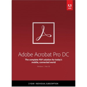 Adobe Acrobat Pro DC - 1 Apparaat - 3 Jaar - Multi Languages - Windows / Mac Download